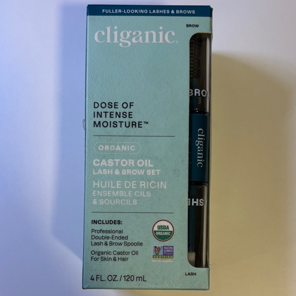 Cliganic Castor Oil Lash & Brow Set